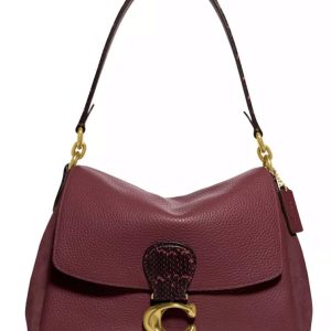 COACH May Shoulder Bag With Snakeskin Detail