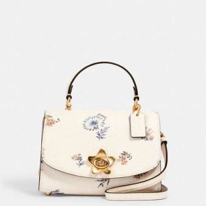 COACH Micro Tilly Top Handle With Dandelion Floral Print