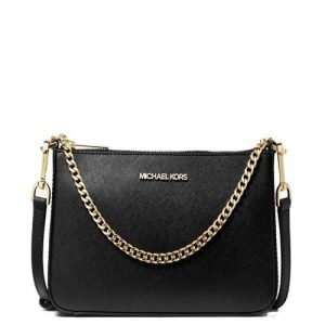 MK Jet Set Medium Saffiano Leather Crossbody Bag