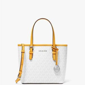 MK Jet Set Travel Extra-Small Logo Top-Zip Tote Bag