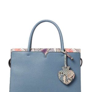 Kate Spade Spencer Snake-Embossed Medium Satchel