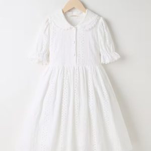 100% Cotton White Princess-Style