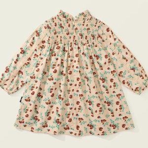 Girls' Bohemian Floral Print A-Line Dress