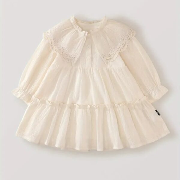 Girls' Vintage French Lace-like dress