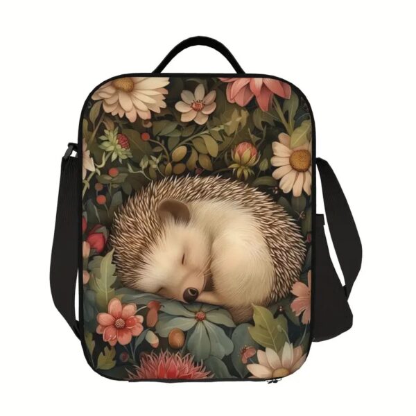 Hedgehog Sleeping Design Insulated Lunch Bag