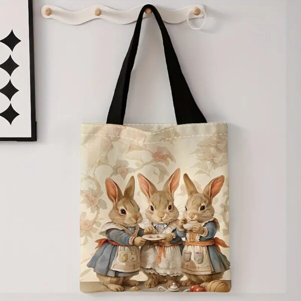 Food Rabbit Pattern Print Casual Handbag
