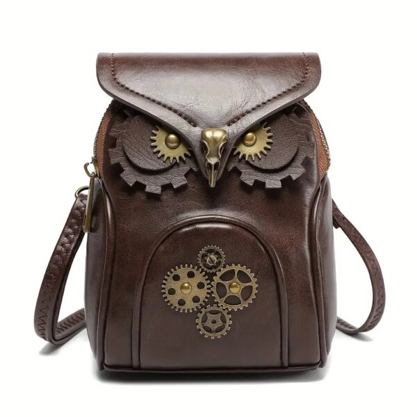 Steampunk Owl Mini Crossbody Bag