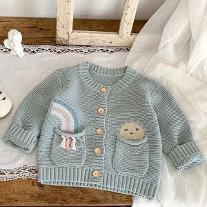 Rainbow Embroidered Cardigans