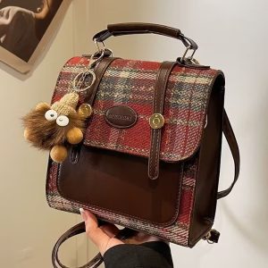 Women's British Plaid Handbag