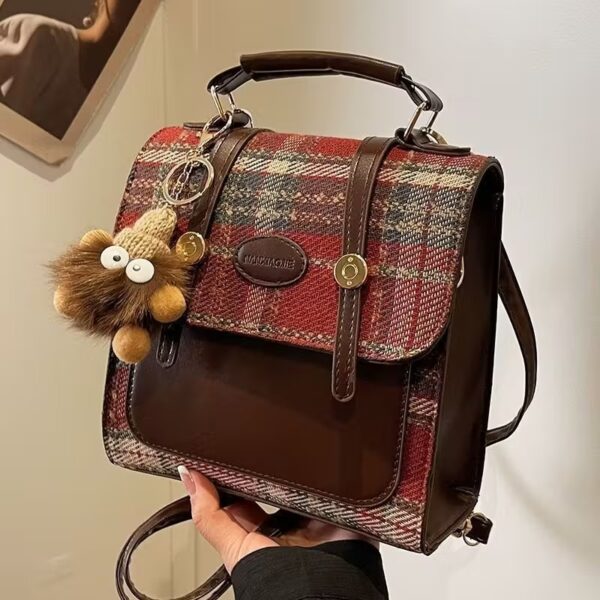 Women's British Plaid Handbag