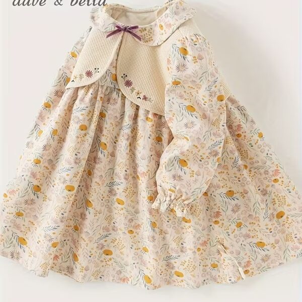 DAVE&BELLA Floral Print Long Sleeve Dress