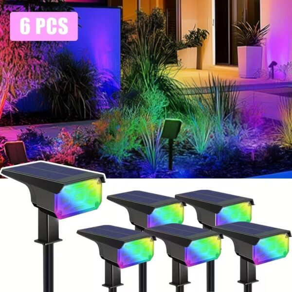 6pcs Solar Landscape Spotlight