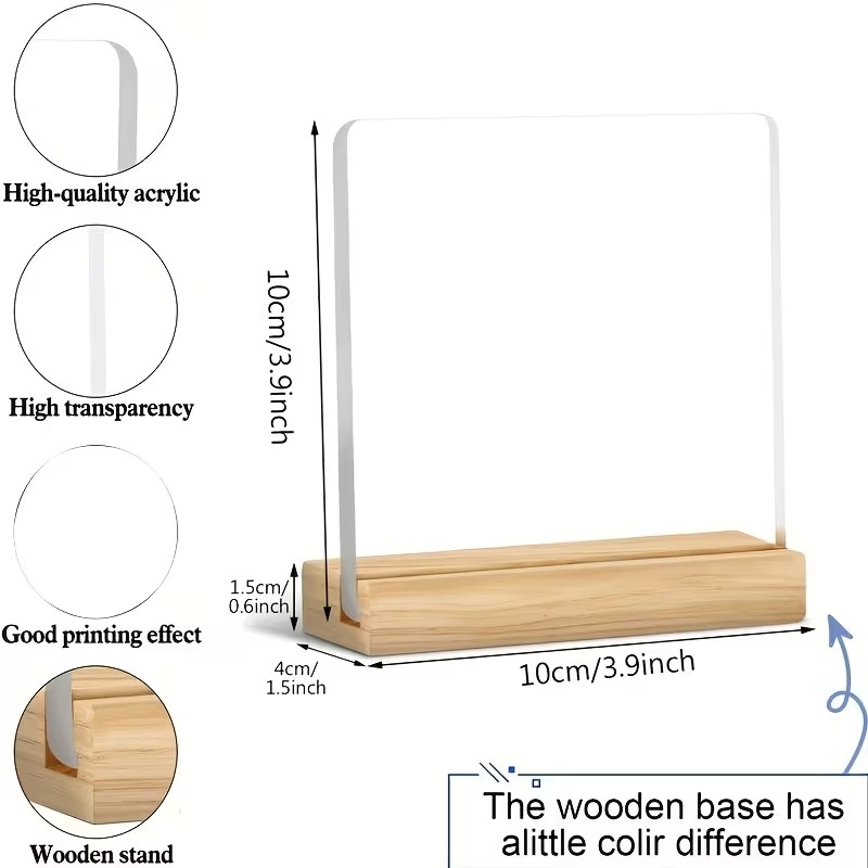 2D Flat Acrylic Motivational Desk Decor Sign with Positive Affirmations - Image 5