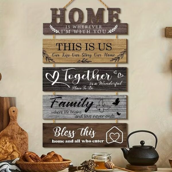 Family Wooden Home Wall Art Sign