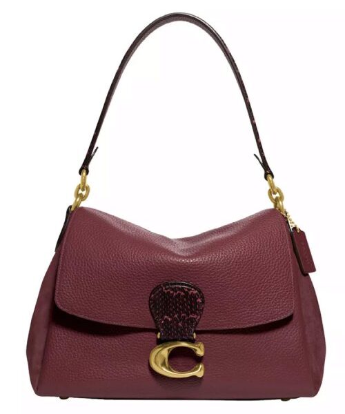 COACH May Shoulder Bag With Snakeskin Detail