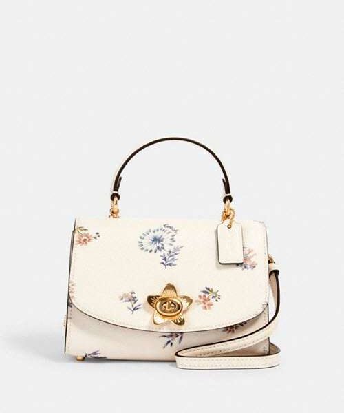 COACH Micro Tilly Top Handle With Dandelion Floral Print