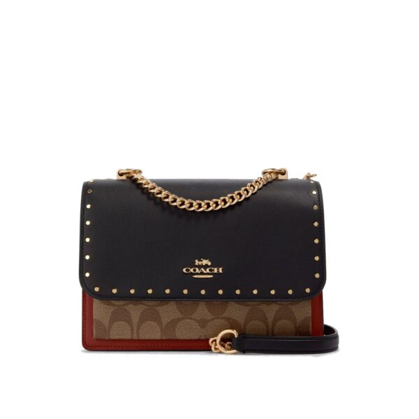 COACH Klare Crossbody In Signature Canvas With Rivets