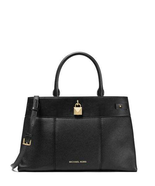 MK Gramercy Large Pebbled Leather Satchel