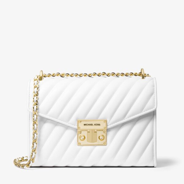 MK Rose Medium Quilted Shoulder Bag