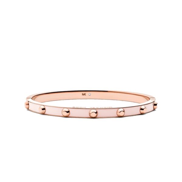 MK Studded Rose Gold-Plated and Acetate Bangle