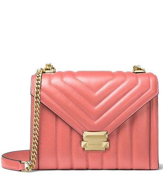 MK Whitney Large Quilted Leather Convertible Shoulder Bag